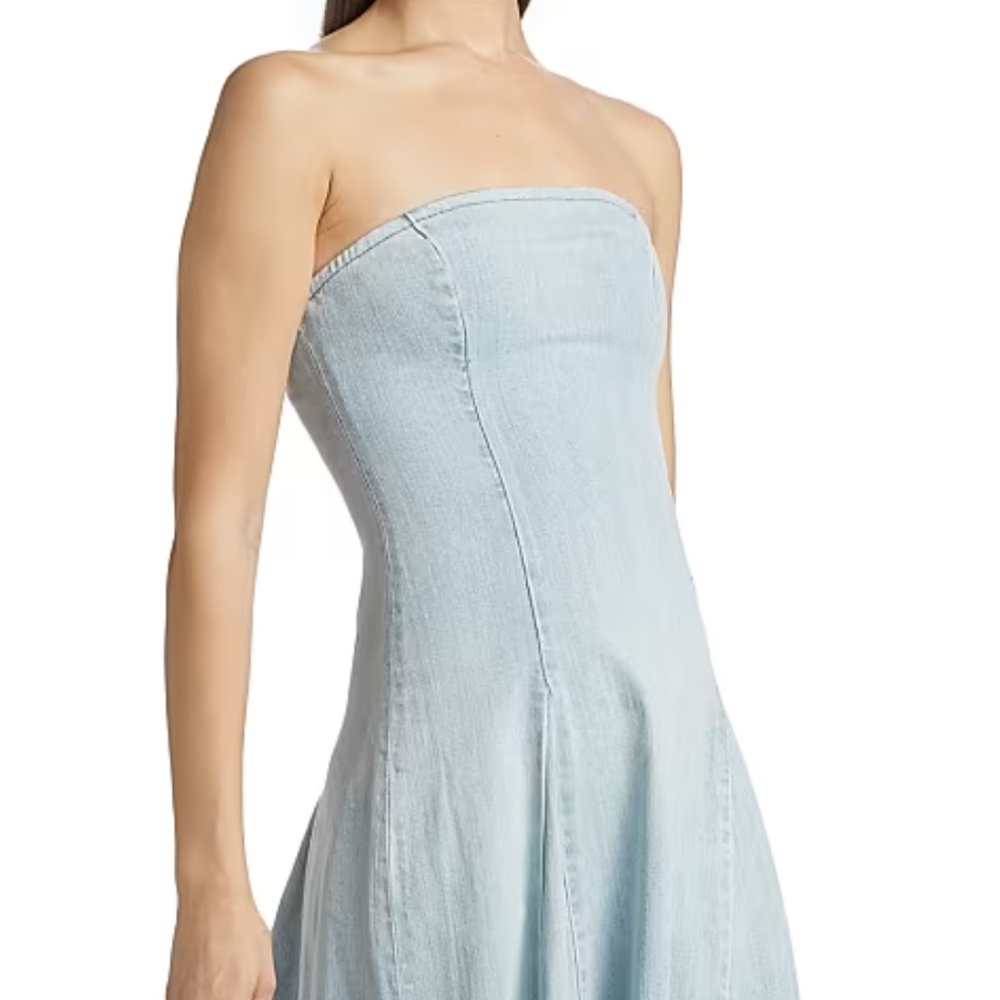 EB DENIM PLAYHOUSE DENIM MIDI DRESS XS NWT - Picture 13 of 13